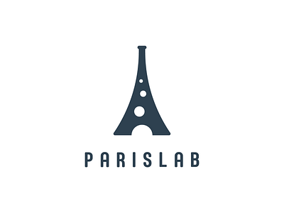 Parislab bottle bottle label bubble chemistry eiffel eiffel tower europe experiment flask france icon lab laboratory liquid logo logomark modern paris science tower