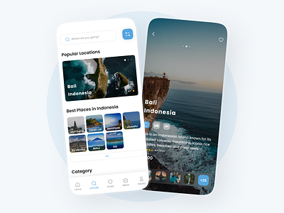 Travel App 🧳 2021 appdesign asthetic flat interface minimal mobiletrends travelapp trending ui design uiux