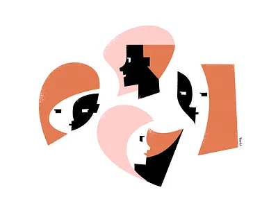 Faces #03 graphic design illustration