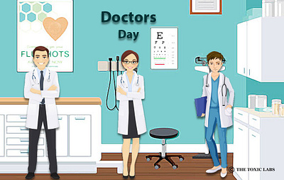 Doctor Day design graphicdesign illustration photoshop poster design socialmedia ui ux vector