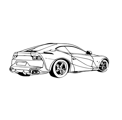 Car_model adobe design digitalart illustrator cc lineart model vector