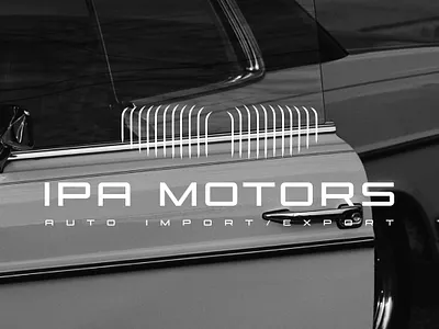 IPA motors logo design auto auto logo automotive bmw brandidentity branding graphic design graphic designer logo logodesign minimal motors motors logo motorsport typography