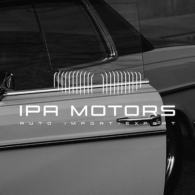 IPA motors logo design auto auto logo automotive bmw brandidentity branding graphic design graphic designer logo logodesign minimal motors motors logo motorsport typography