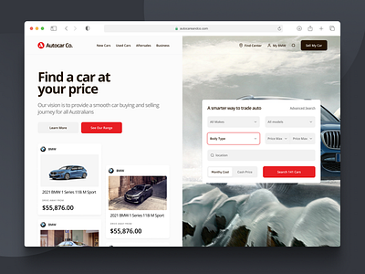 Used Cars Website pt.3 car cards clean design desktop ecommerce interface landing minimal minimalist mobile page sales search simple ui used ux web website