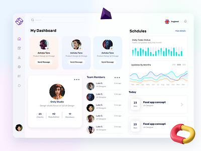 Team mate Dashboard app design destination location ui