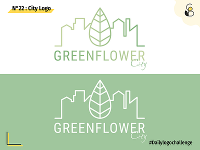 Daily logo 22 City logo branding challenge city city branding citylogo dailylogo dailylogochallenge dailylogodesign design figma greencity logo vector