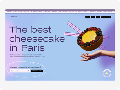 Cheezy - Vibrant Landing Page for Foodtech Webapp brand identity branding deploy app development tool devtool foodtech landing page hero section landing page product page visual identity webapp