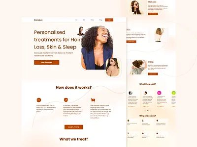 Woman Grooming Landing Page exploration homepage landingpage ui ui design uidesign webdesign weblanding