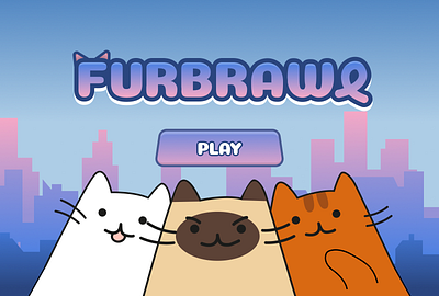 FURBRAWL - Game UI/UX Redesign 2d game game art game design game ui design redesign ui ux design