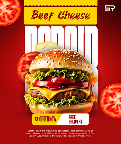 BARGER POSTER DESIGN barger barger design design designer fast food fast food design foods graphic poster poster design social media social media barger