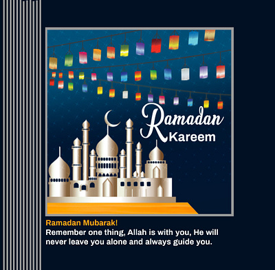 Ramadan Kareem Social Media Post animation branding graphic design تخطيط