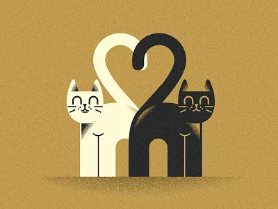 Cats (PSE '25) animals character design editorial grain graphic design illustration