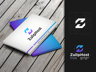 ZH MONOGRAM LOGO (ZULIPHOST) awesome logo best logo branding design flat identity lettering lettering logo lettermark logo logodesign logoprocess logos logotype minimal monogram monogram design monogram logo vector
