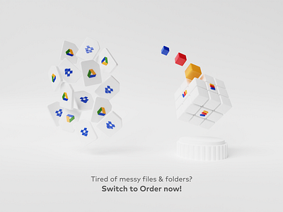 Switch to Order 3d 3dart b3d blender blender3d blendercycles clay cube cycles dropbox googledrive illustration order render rubik rubiks cube ui