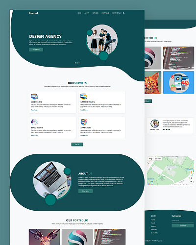 Designal agency bootstrap business corporate design css design design agency html5 responsive template