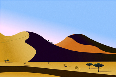 Desert desert illustraion sand