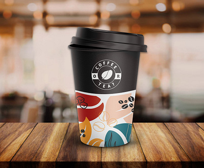 Coffee Tea Cup with a lid1 branding design illustration logo