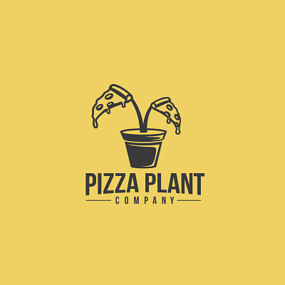 pizza plant branding classic design graphic design graphicdesign logo logo design logodesign logotype pizza pizza logo plant vector vector illustration