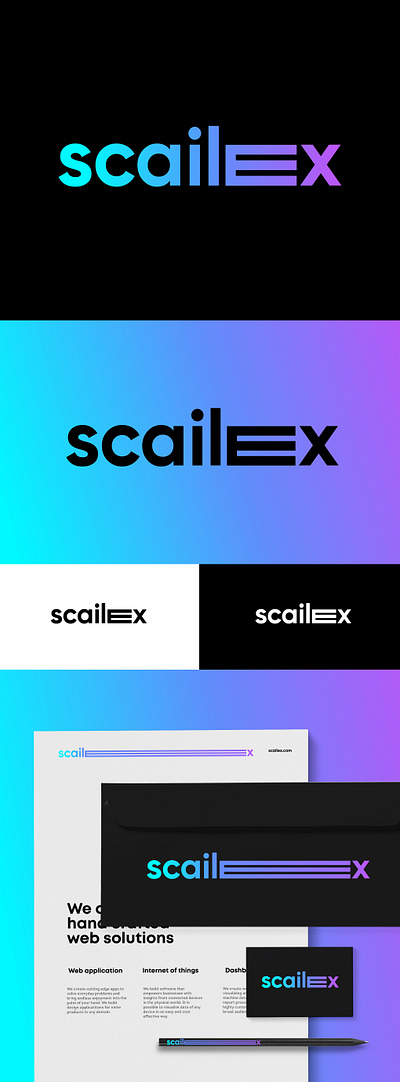 scalex branding design dynamic logo