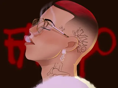 sfera ebbasta cartoon cartoon illustration cover cover art design fanart fashion illustration portrait rapper sferaebbasta