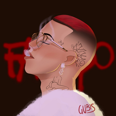 sfera ebbasta cartoon cartoon illustration cover cover art design fanart fashion illustration portrait rapper sferaebbasta