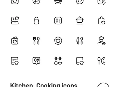 Myicons✨ — Kitchen, Cooking vector line icons pack essential icons icon design icon pack icons icons design icons pack interface icons line icons sketch sketchicons ui ui design ui designer ui icons ui kit ui pack ui set web design web designer web ui