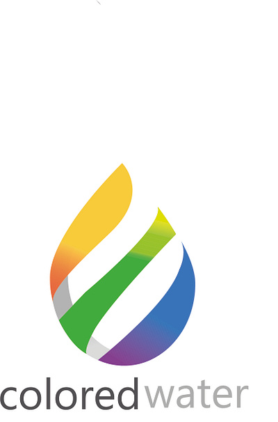 drop logo color water design drop logo logodesign vector