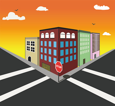 Building Illustration building designer illustration illustration art vector