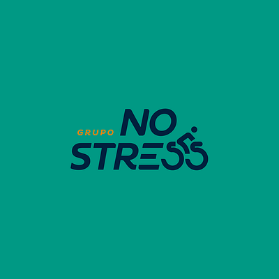 Team No Stress bike brand branding dz9 green orange sport team