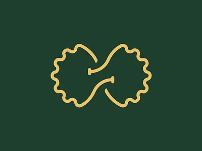 Spinone Cozinha Italiana Casual brand design dz9 farfalle food italian logo pasta pesto yellow