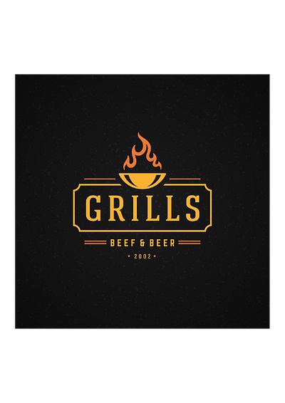 Restraunt Logo design grill logo logo design restraunt vector