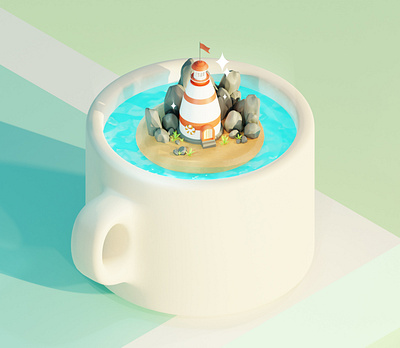 Light 3d 3d modeling blender illustration