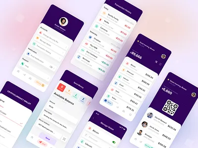 Cryptocurrency wallet app app bitcoin bitcoin exchange bitcoin wallet bitcoins crypto crypto wallet cryptocurrency invest mobile mobile app mobile app design mobile design mobile ui trading trading app ui ux wallet wallet ui