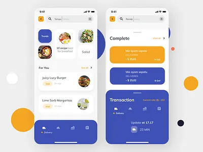 Online Food Delivery App app design ui ux