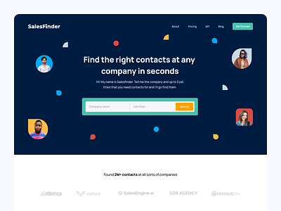 Find Contacts branding design landing page product ui ui design web design website