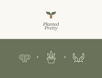 Planted Pretty- Brand Design adobe branding design graphic icon illustration logo packaging ui vector