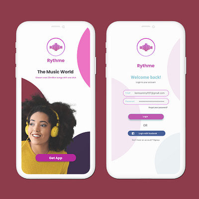 Rythme Mobile Application dailyui