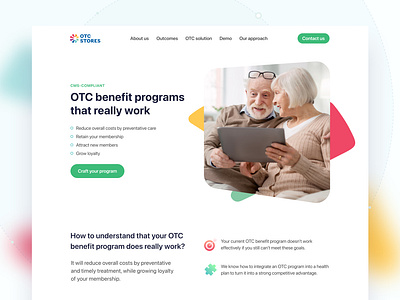 OTC Stores Website adaptive design branding corporate design design logo ui ux website design