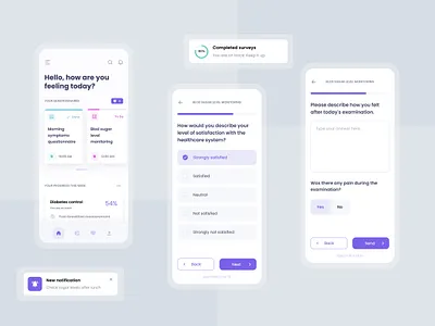 Patient app app dashboard app health app medical mobile survey