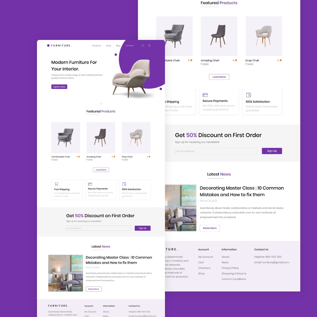 Example of Website And Mobile Application Design