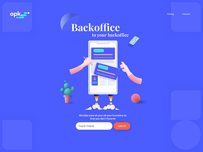 ~ OPK ~ animation banner branding design finance fintect homepage illustration illustrator logo minimal ui ux vector website