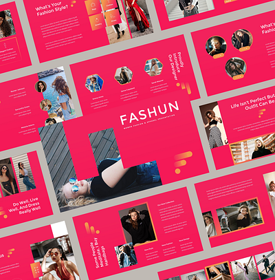 Fashun – Women Fashion & Apparel Google Slides Template agency business clean clothing corporate creative fashion feminim modeling photography portfolio streetwear studio unique women