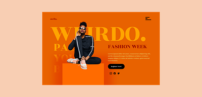 fashion week page art article branding concept concept design design dribbble graphic design ui ux