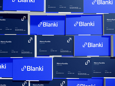 Blanki Identity branding design logo minimal typography ui uidesign vector visual web