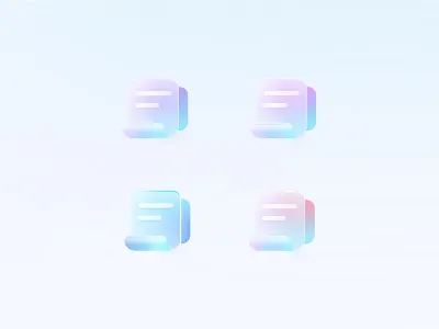 concept Transparent blue concept icon