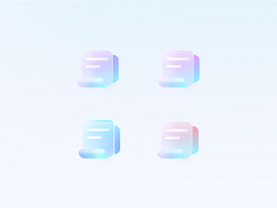 concept Transparent blue concept icon