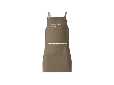 Industrial Cafe - Apron design apron bar brand brand identity branding brown cafe cafe branding cafe logo coffee design industrial industry logo logo design minimal pub