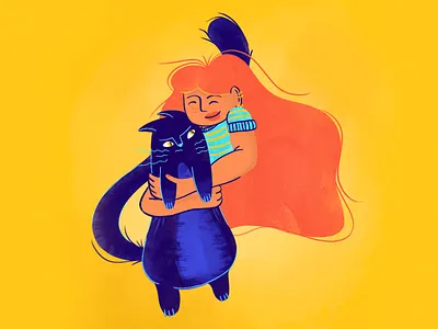 Kind of a Cat Person illustration