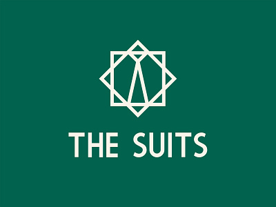 The Suits Logo branding clothing fashion geometry identity logo logomark logotype man mark market men minimalistic simple strokes styles suit tie vector