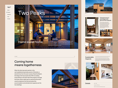 First Light Studio Project Page architecture clean design figma grid landing page project page real estate ux ui web design website